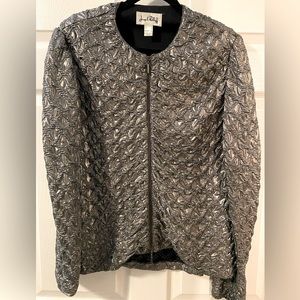 Joseph Ribkoff Jacket, Size 10, Silver/Gray